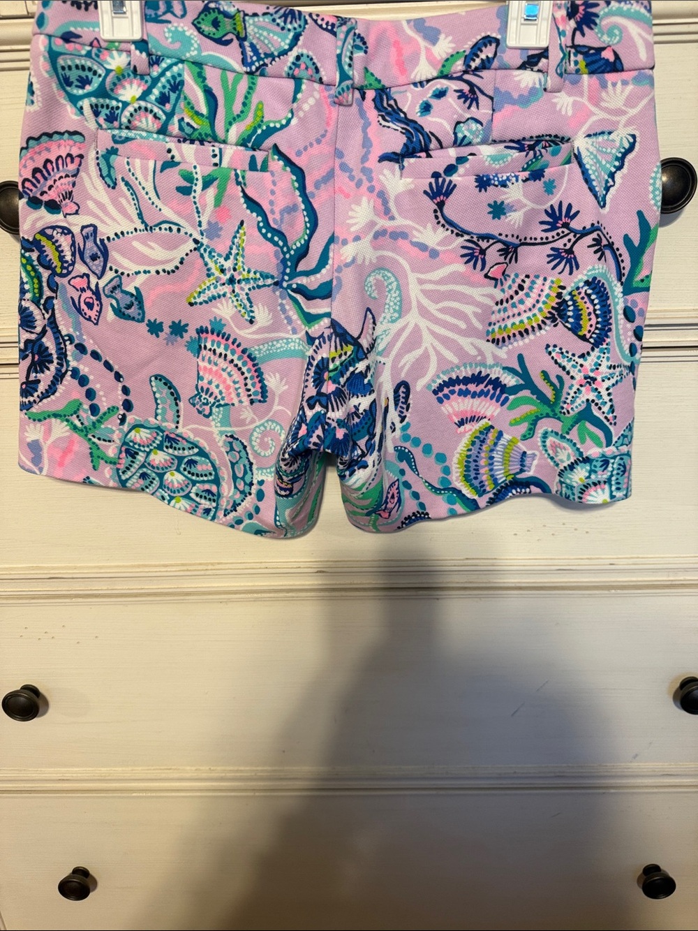 Lilly Pulitzer Pink Multicolor Seashell-Print Buttercup Shorts